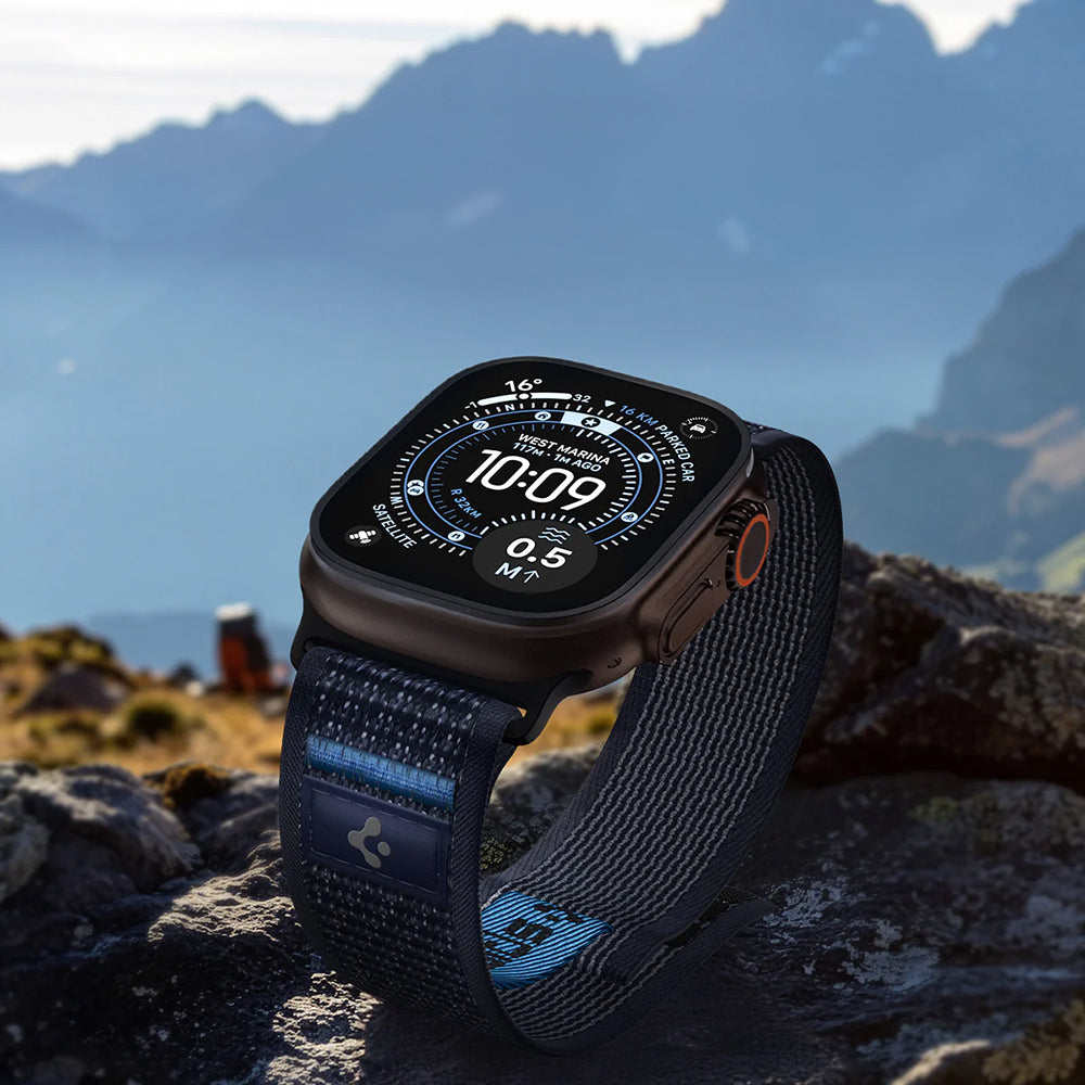 Armband für Apple Watch 49/46/45/44 mm, Spigen Athlex Air 2, Dunkelblau
