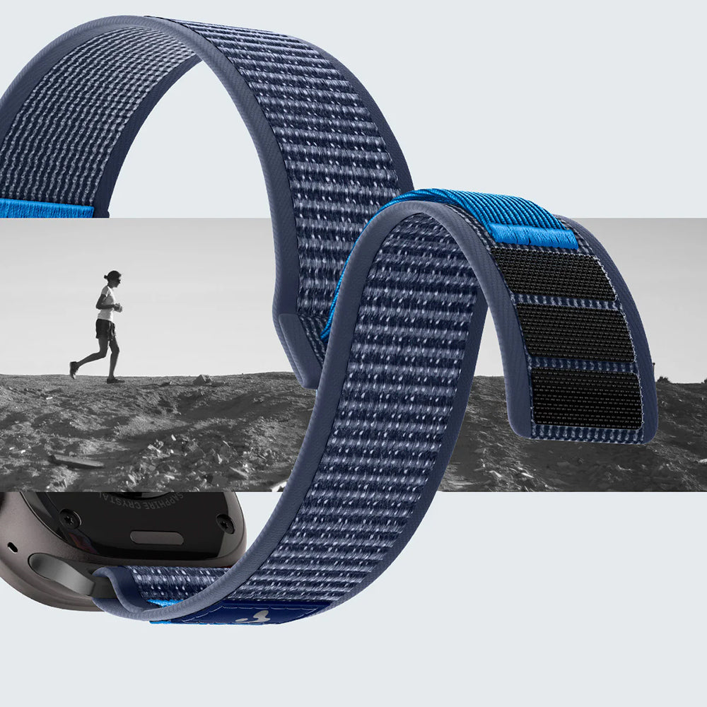 Armband für Apple Watch 49/46/45/44 mm, Spigen Athlex Air 2, Dunkelblau