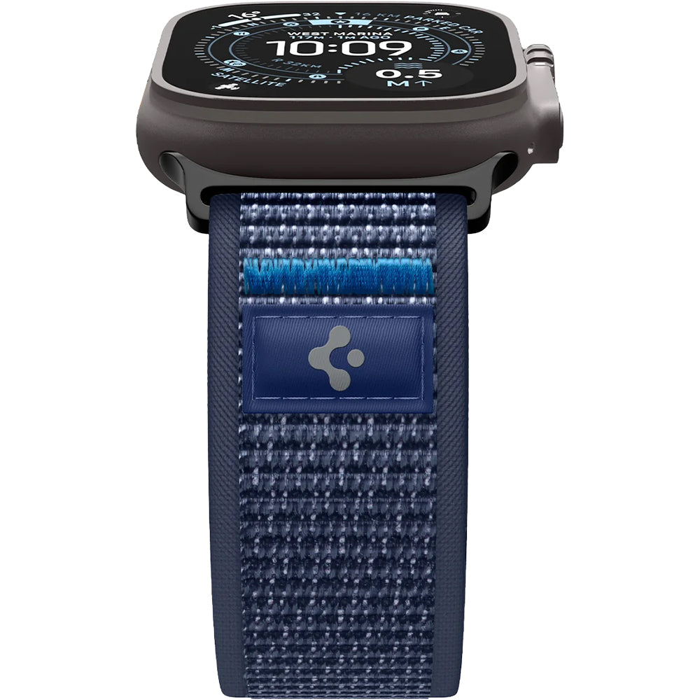 Armband für Apple Watch 49/46/45/44 mm, Spigen Athlex Air 2, Dunkelblau