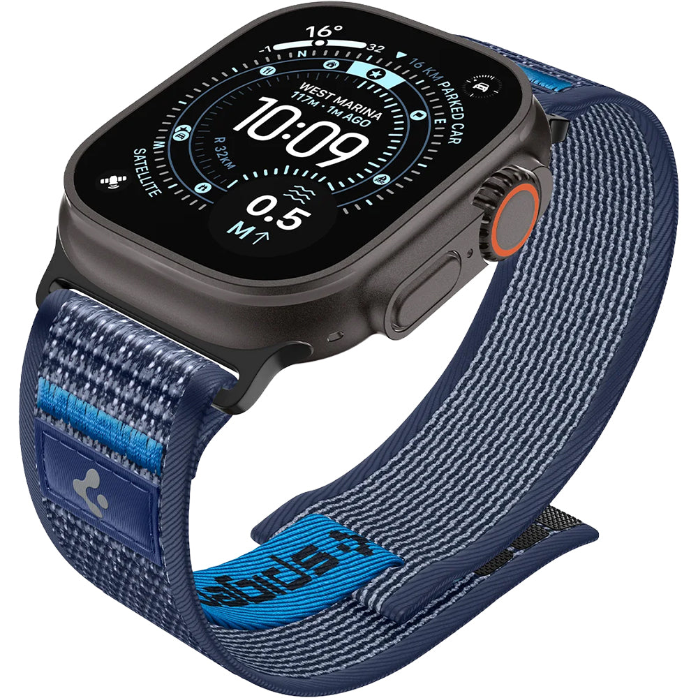 Armband für Apple Watch 49/46/45/44 mm, Spigen Athlex Air 2, Dunkelblau