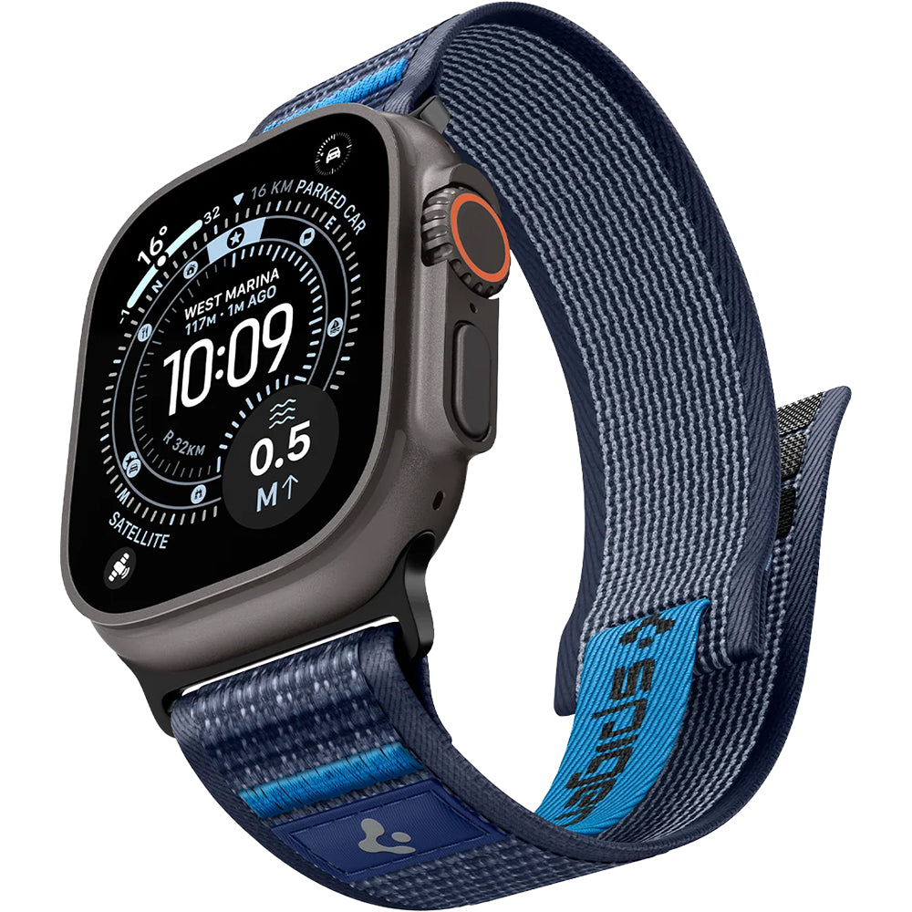 Armband für Apple Watch 49/46/45/44 mm, Spigen Athlex Air 2, Dunkelblau