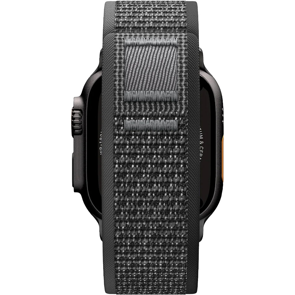 Armband für Apple Watch 49/46/45/44 mm, Spigen Athlex Air 2, Schwarz-Grau