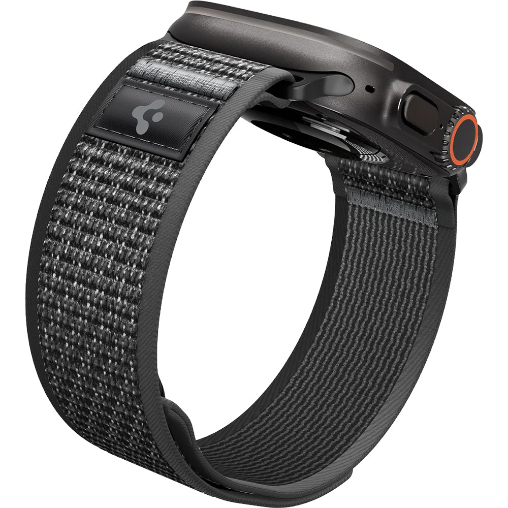 Armband für Apple Watch 49/46/45/44 mm, Spigen Athlex Air 2, Schwarz-Grau