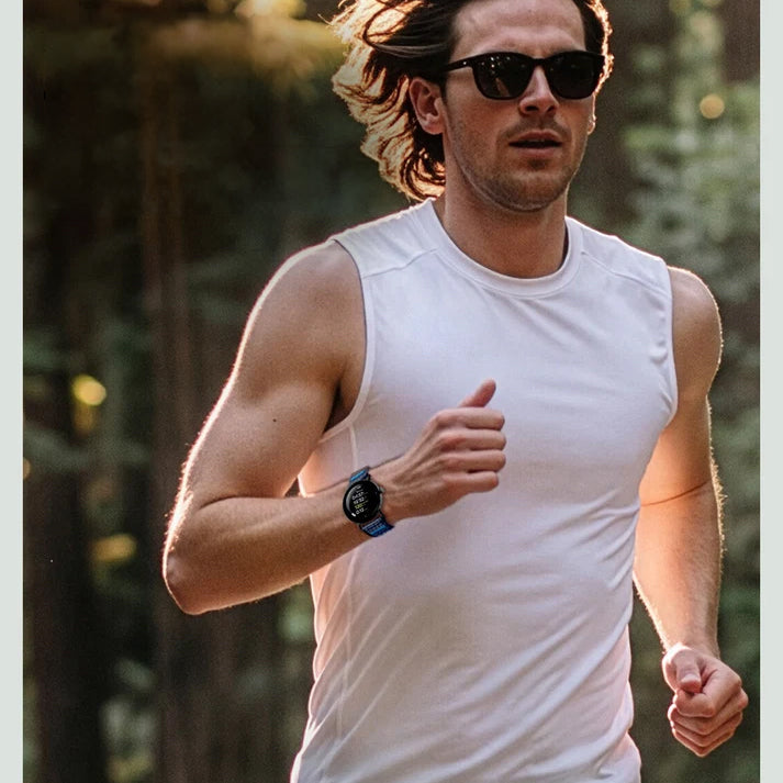 Armband für Pixel Watch 5/4/3 (45mm), Spigen Athlex Air, Dunkelblau (9/12)