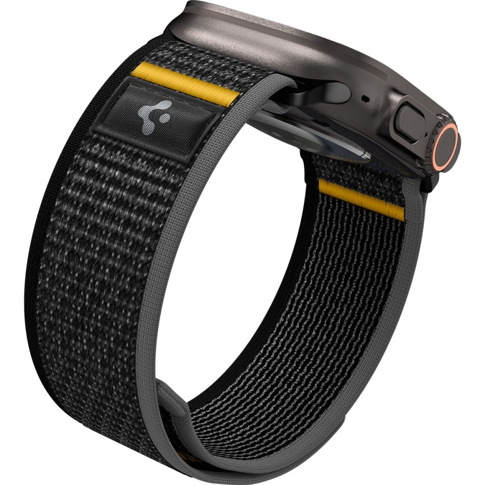 Armband für Apple Watch 49/46/45/44 mm, Spigen Athlex Air, Schwarz
