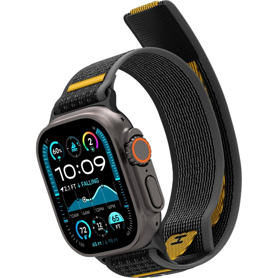 Armband für Apple Watch 49/46/45/44 mm, Spigen Athlex Air, Schwarz