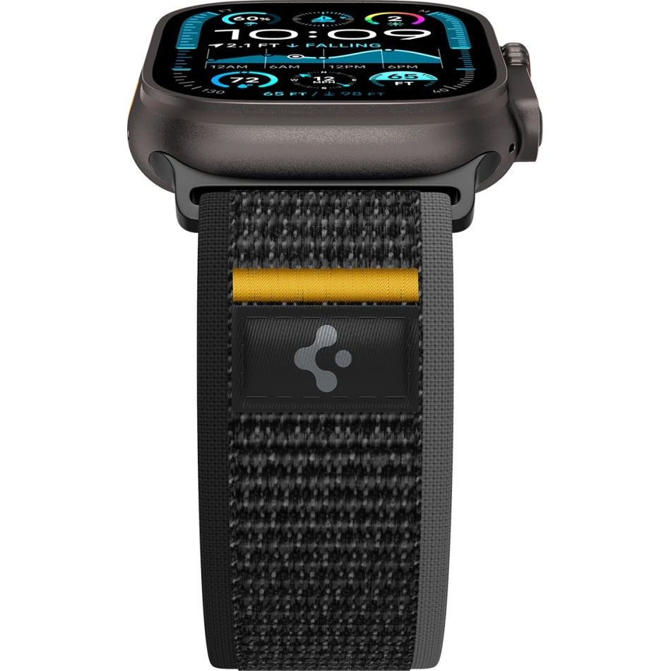 Armband für Apple Watch 49/46/45/44 mm, Spigen Athlex Air, Schwarz