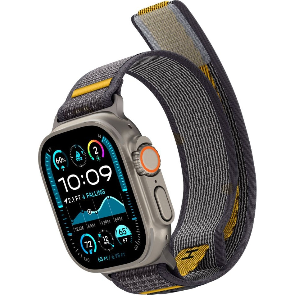 Armband für Apple Watch 49/46/45/44 mm, Spigen Athlex Air, Grau