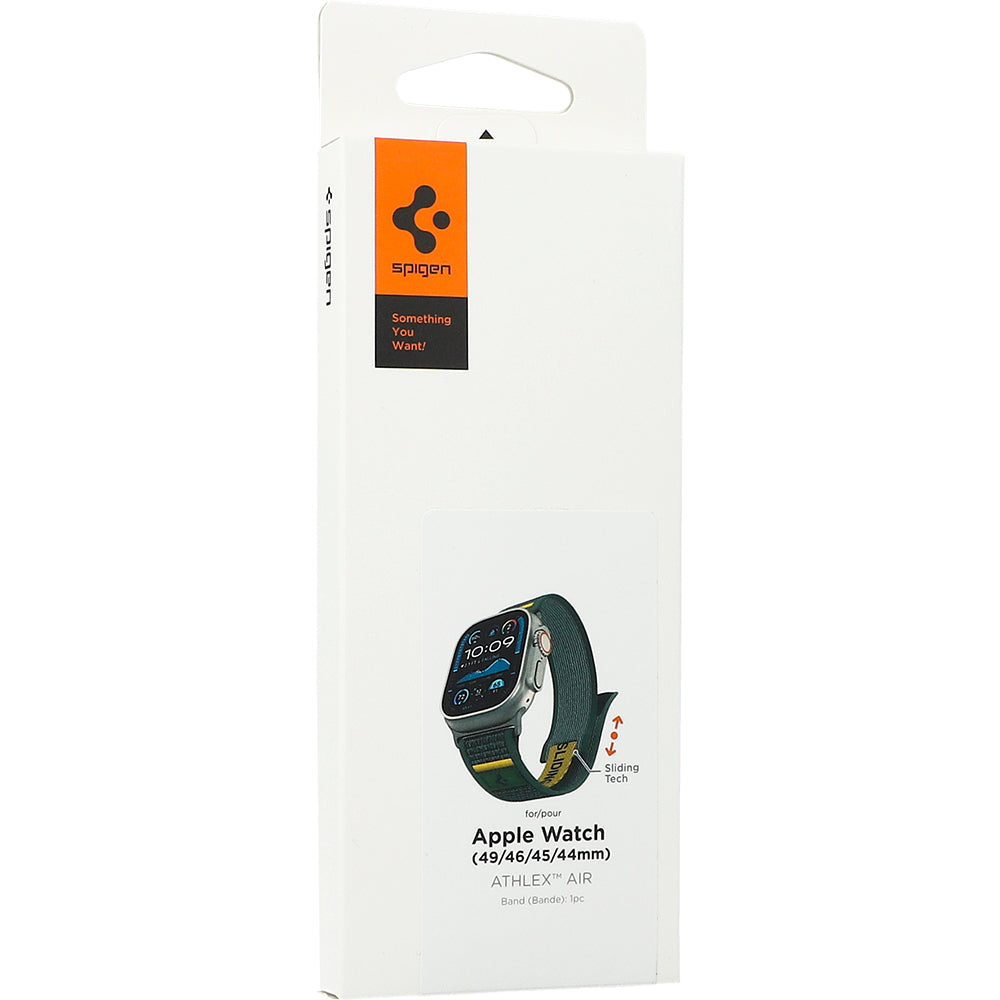 Armband für Apple Watch 49/46/45/44 mm, Spigen Athlex Air, Grün