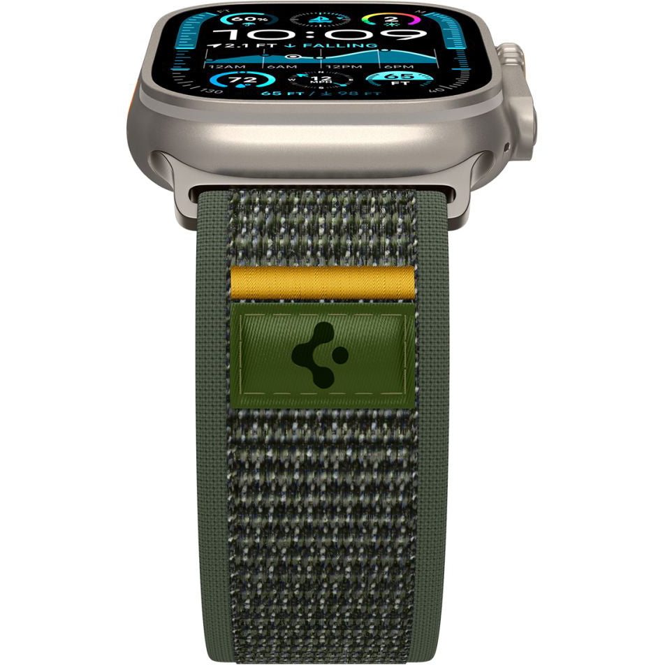 Armband für Apple Watch 49/46/45/44 mm, Spigen Athlex Air, Grün