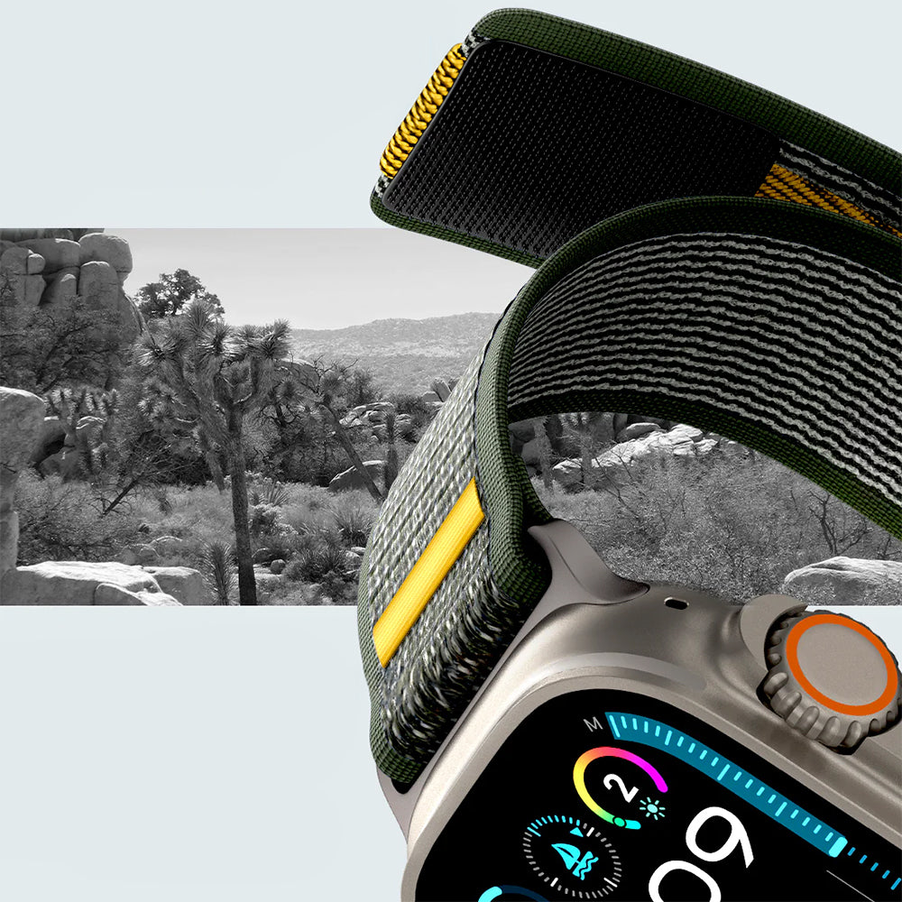 Armband für Apple Watch 49/46/45/44 mm, Spigen Athlex Air, Grün