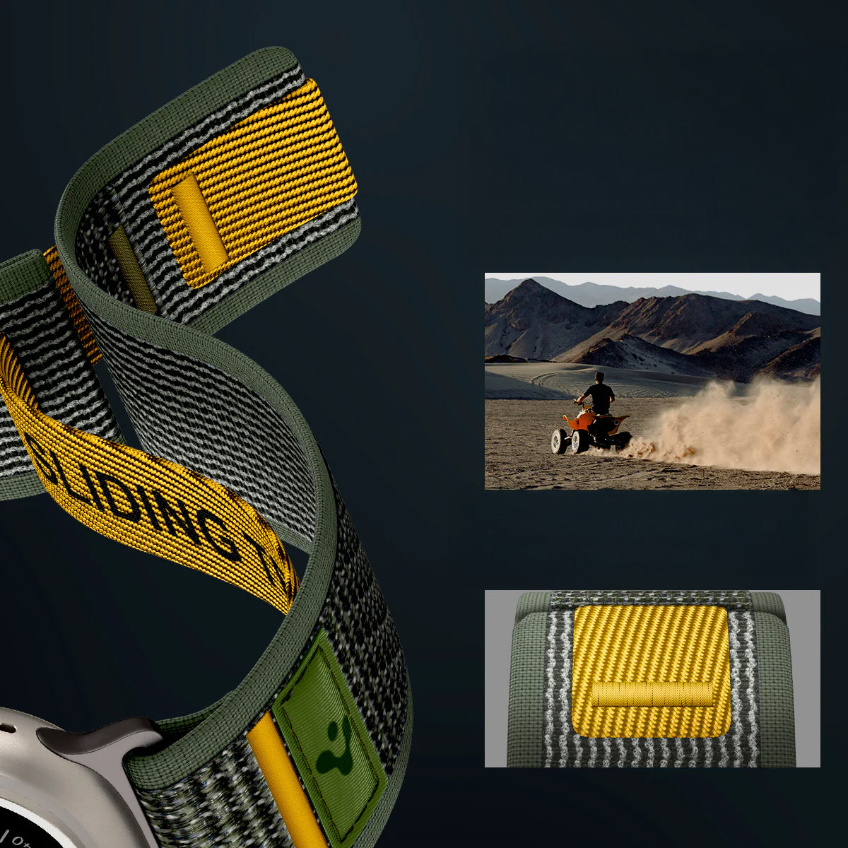 Armband für Apple Watch 49/46/45/44 mm, Spigen Athlex Air, Grün