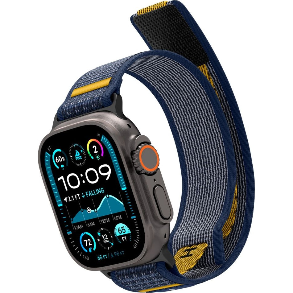 Armband für Apple Watch 49/46/45/44 mm, Spigen Athlex Air, Dunkelblau