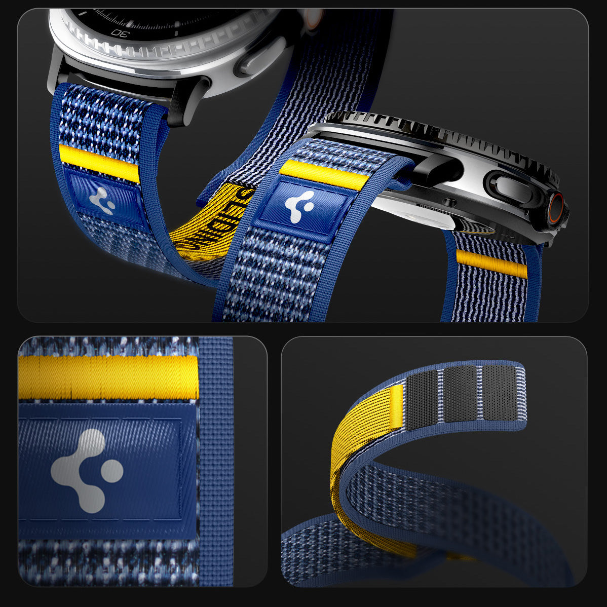 Armband für Galaxy Watch 8 / 8 Classic, Spigen Athlex Air, Dunkelblau