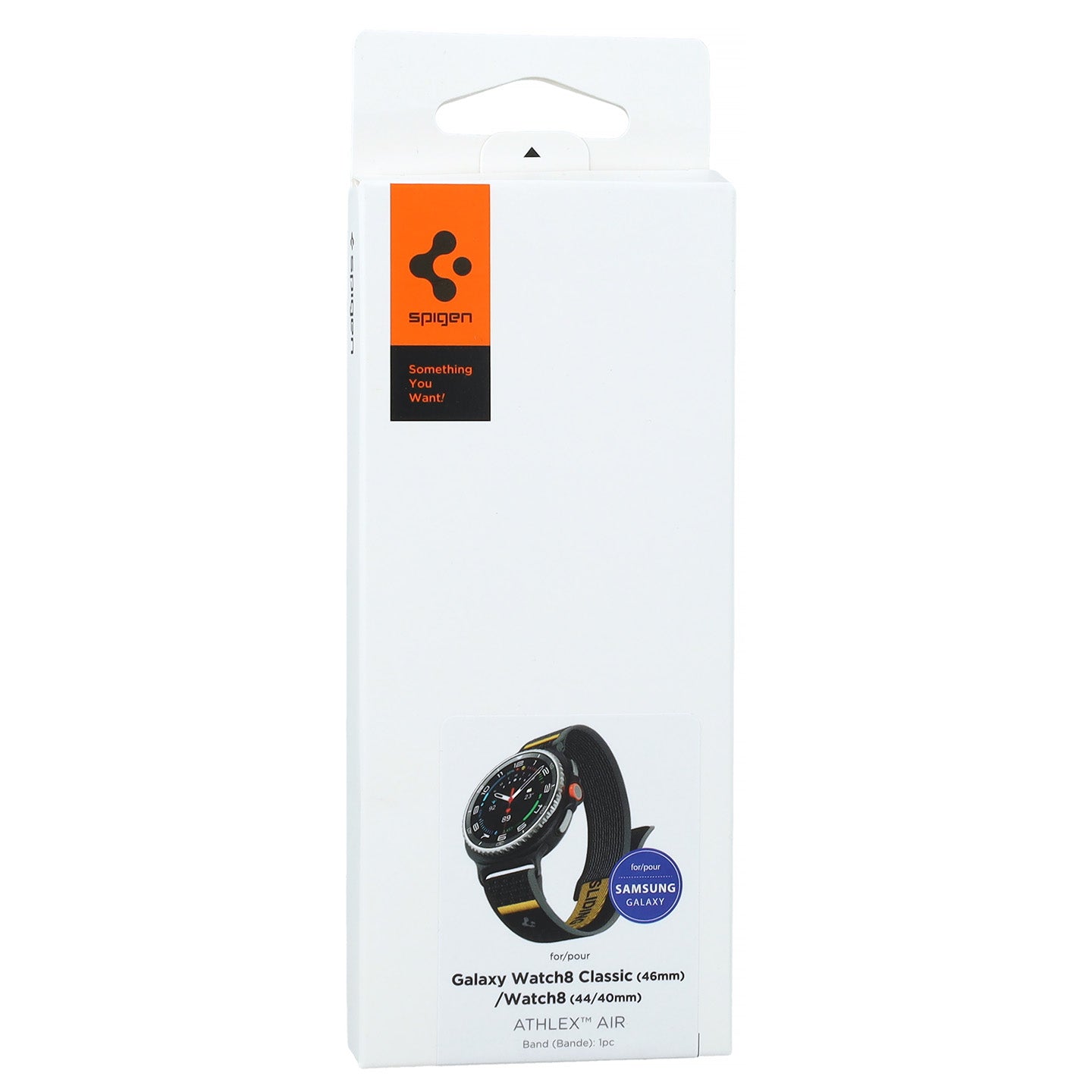 Armband für Galaxy Watch 8 40/44 mm, Classic 46 mm, Spigen Athlex Air, Schwarz