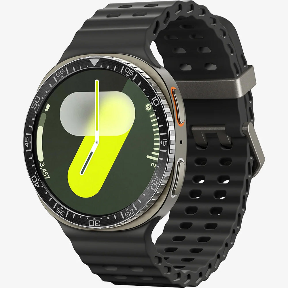 Blendenabdeckung Spigen Bezel Tune für Galaxy Watch 8 44 mm, Schwarz-Silber