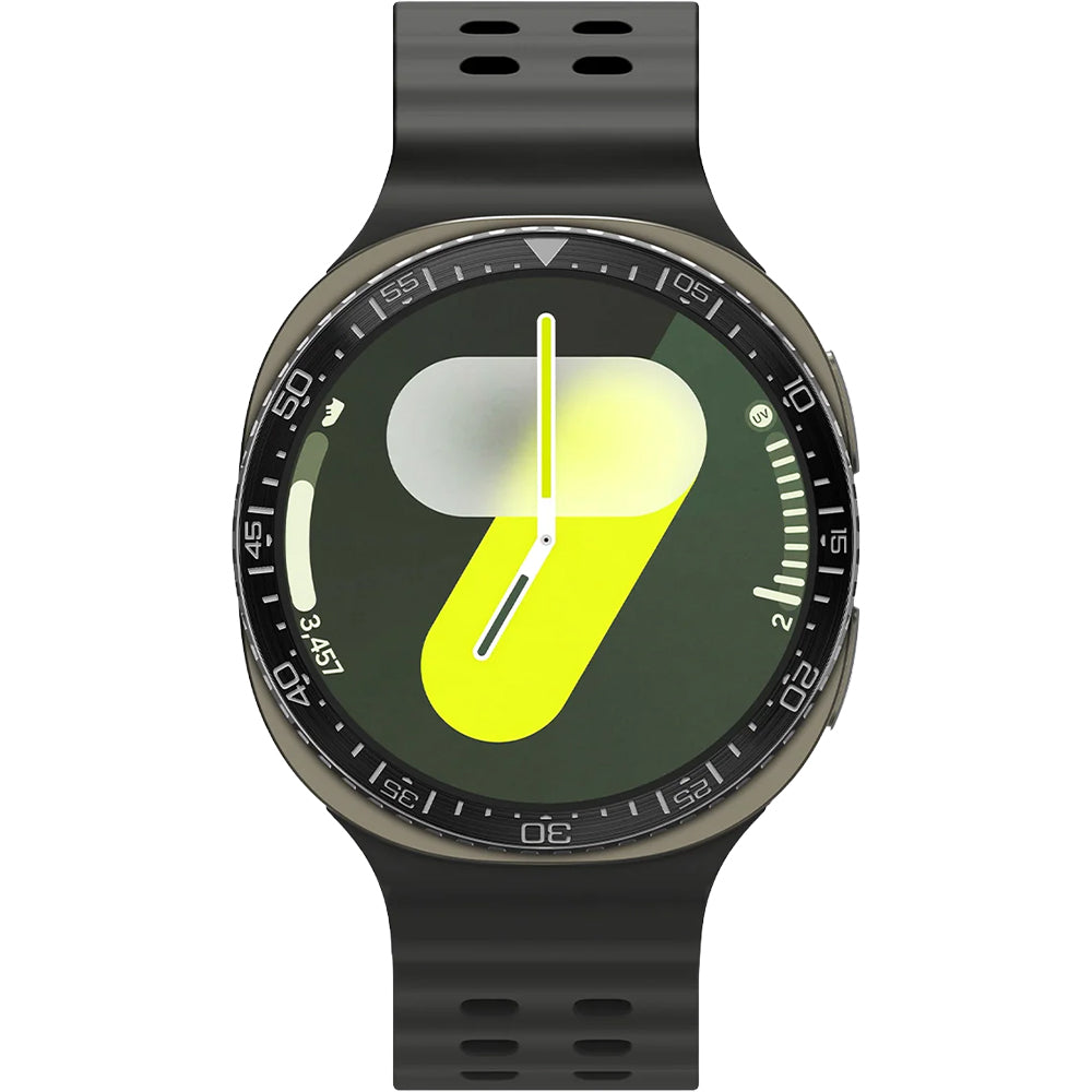 Blendenabdeckung Spigen Bezel Tune für Galaxy Watch 8 44 mm, Schwarz-Silber