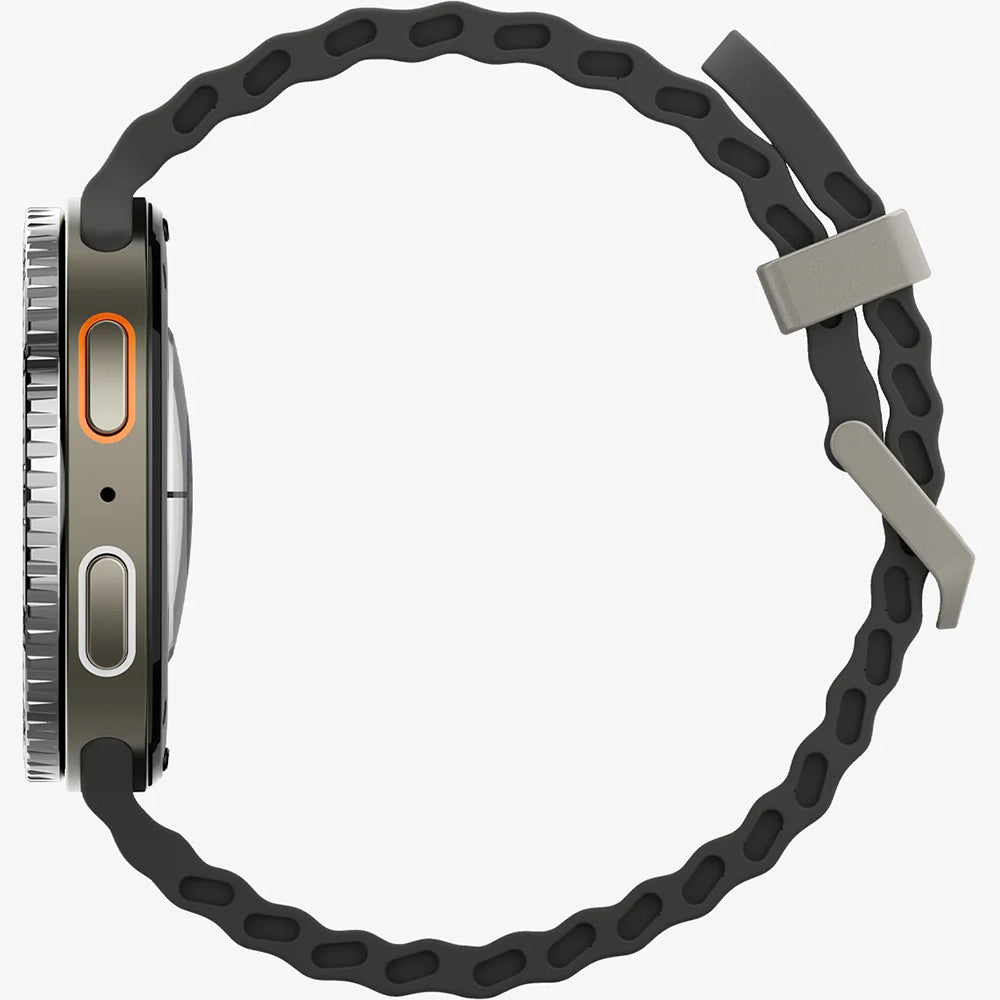Blendenabdeckung Spigen Bezel Tune für Galaxy Watch 8 44 mm, Schwarz-Silber