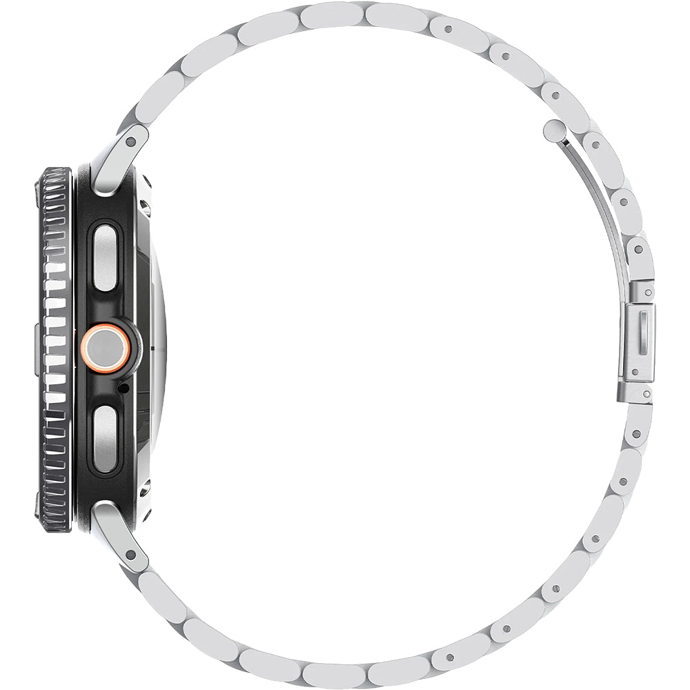 Blendenabdeckung Spigen Bezel Tune für Galaxy Watch 8 Classic 46 mm, Silbern