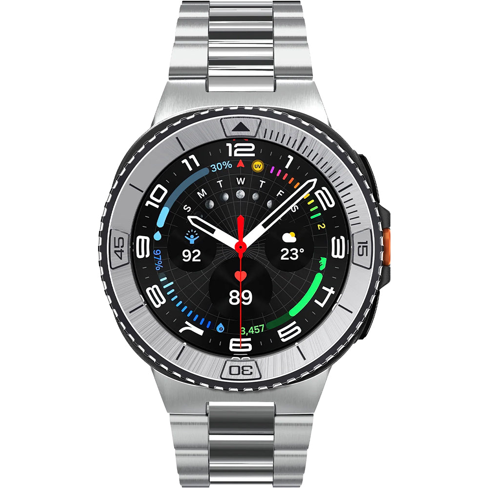 Blendenabdeckung Spigen Bezel Tune für Galaxy Watch 8 Classic 46 mm, Silbern