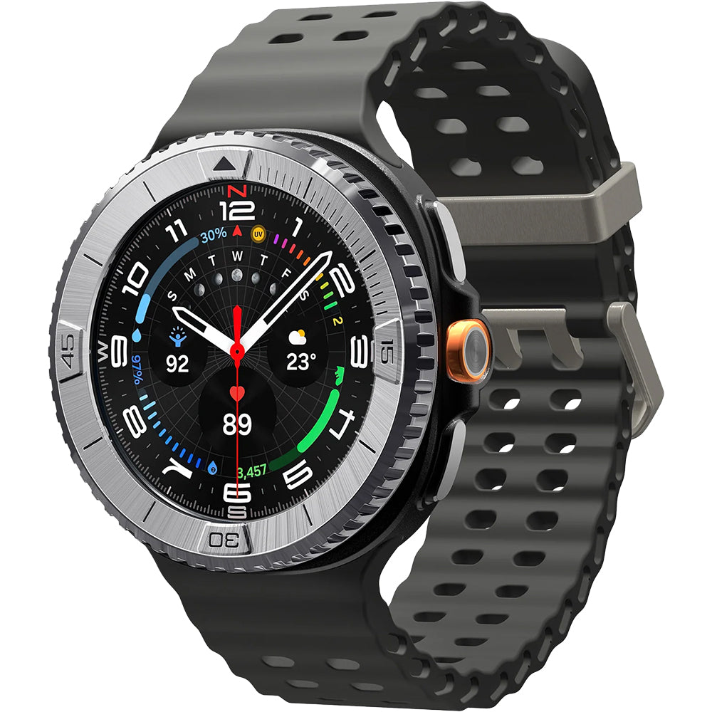 Blendenabdeckung Spigen Bezel Tune für Galaxy Watch 8 Classic 46 mm, Silbern