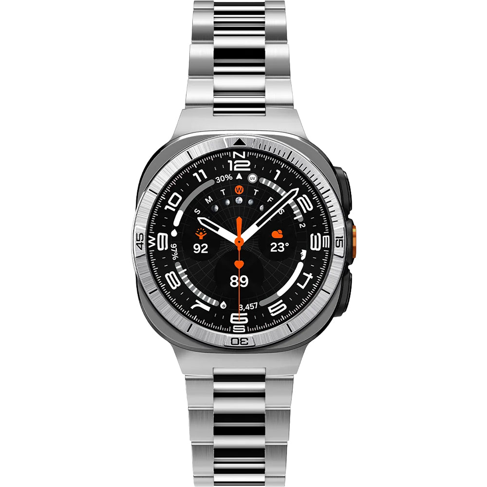 Blendenabdeckung Spigen Bezel Tune Pilot für Galaxy Watch Ultra 2 47 mm, Silbern