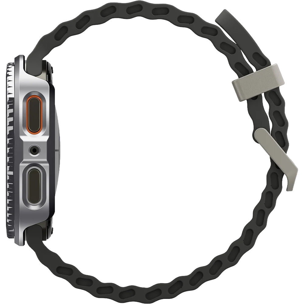 Blendenabdeckung Spigen Bezel Tune Pro für Galaxy Watch 8 44 mm, Schwarz-Silber