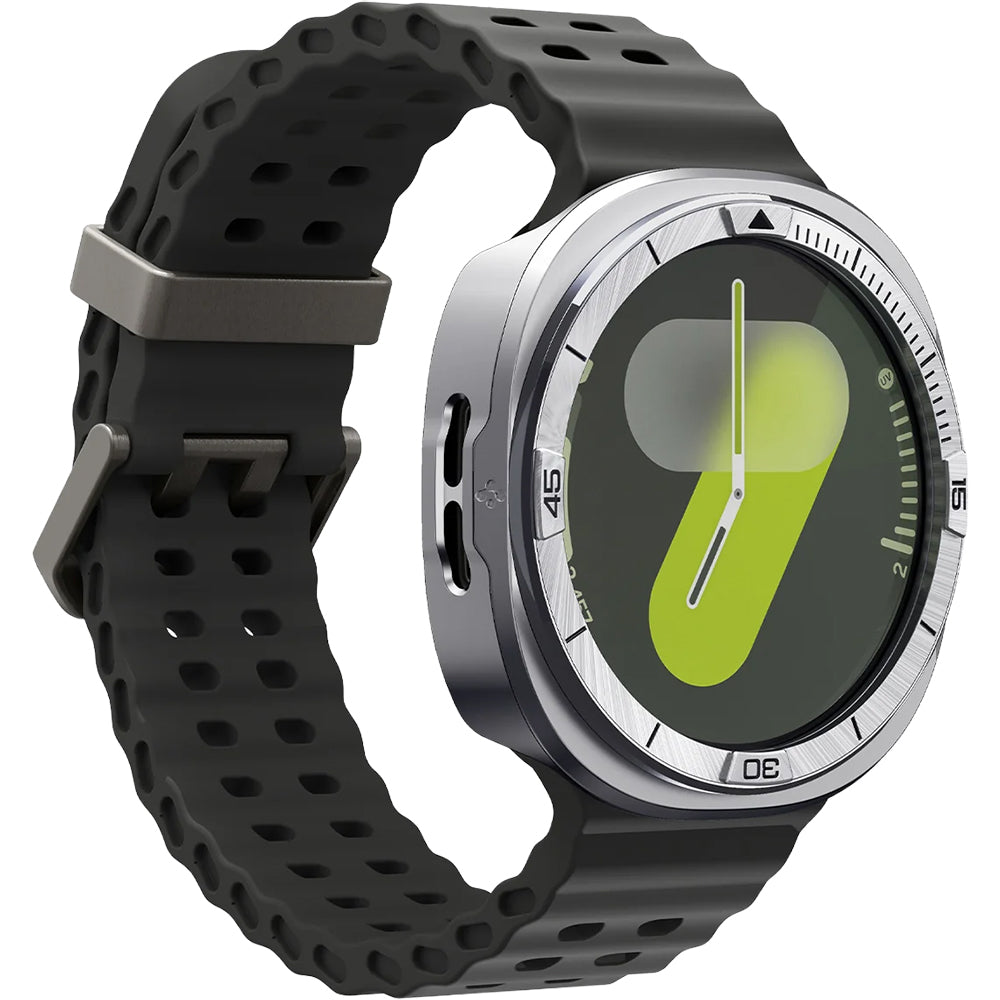 Blendenabdeckung Spigen Bezel Tune Pro für Galaxy Watch 8 44 mm, Silber