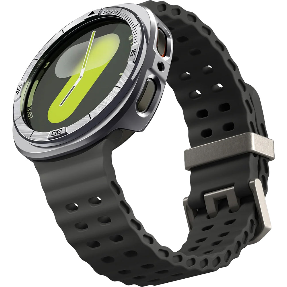 Blendenabdeckung Spigen Bezel Tune Pro für Galaxy Watch 8 44 mm, Silber