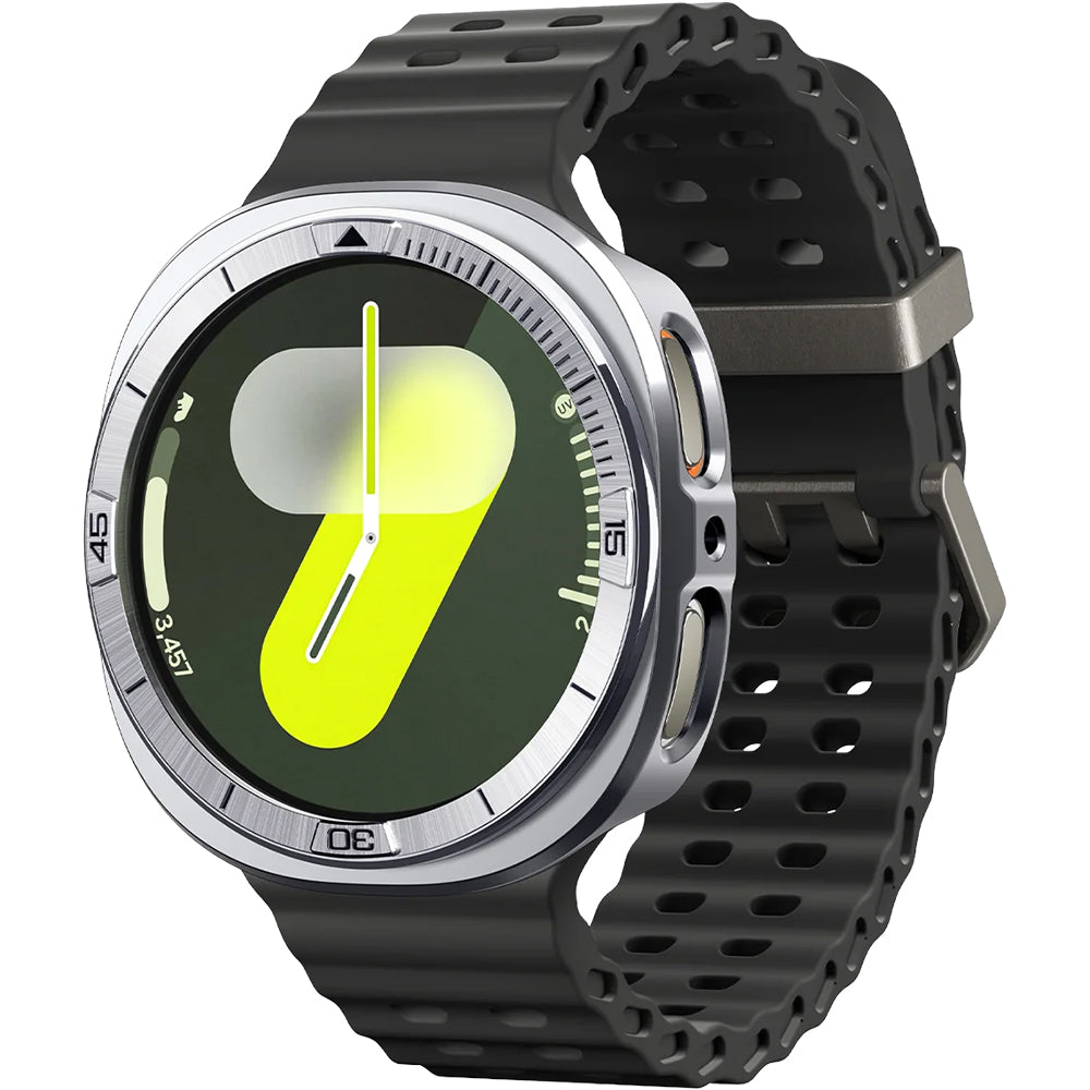 Blendenabdeckung Spigen Bezel Tune Pro für Galaxy Watch 8 44 mm, Silber