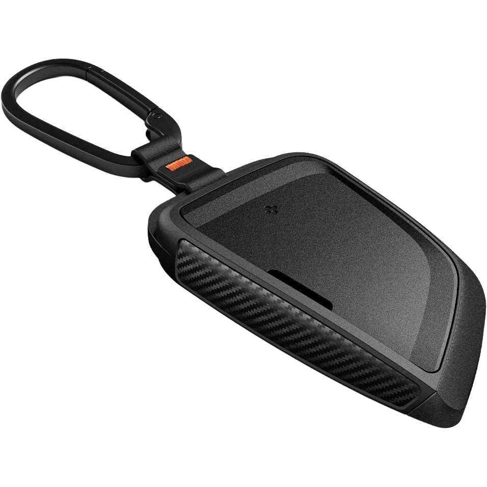Schlüsselhülle für BMW Smart Key G-Series, Spigen BK100 Key Fob Case, Schwarz mit Carbon-Akzent