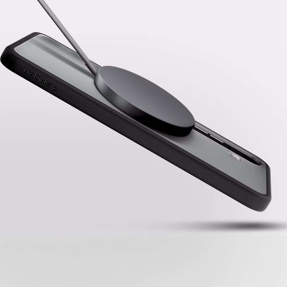 Magnetische-Handyhülle für Galaxy S25 Plus, Spigen Capella, Rauchfarben-Schwarz