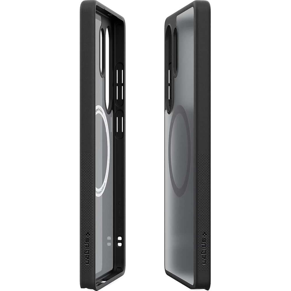 Magnetische-Handyhülle für Galaxy S25 Ultra, Spigen Capella, Rauchfarben-Schwarz