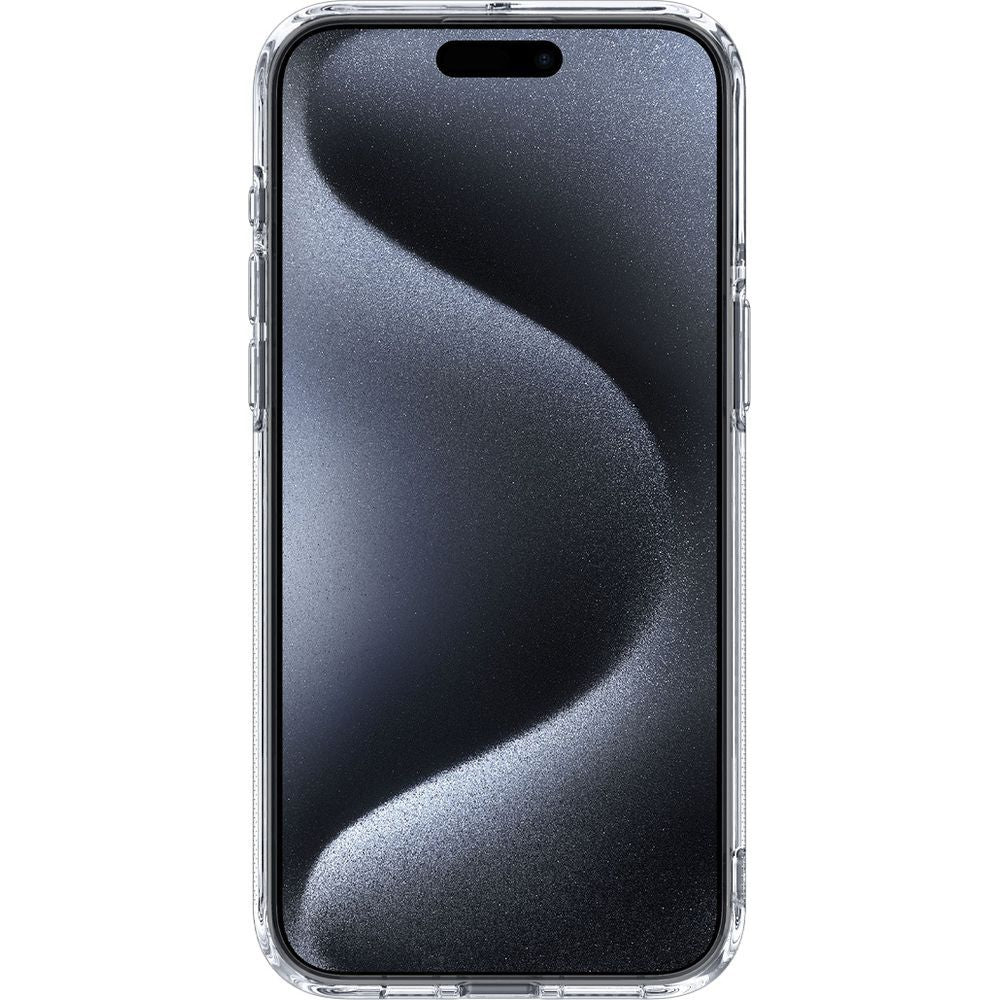 Handyhülle für iPhone 15 Pro Max, Spigen Caseology Capella Mag Kickstand mit MagSafe, Transparent-Weiß