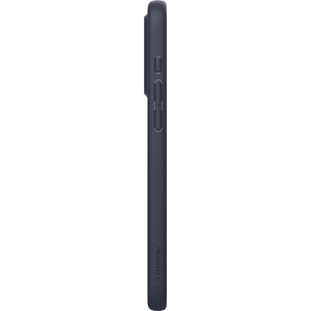 Handyhülle für iPhone 16 Pro, Spigen Caseology Nano Pop Mag mit MagSafe, Dunkelblau und Gelb