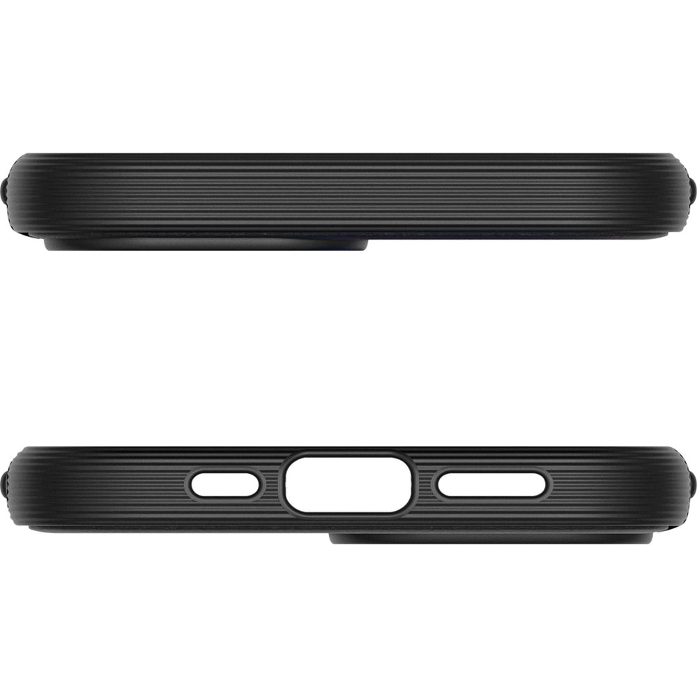 Handyhülle für iPhone 16, Spigen Caseology Parallax Mag mit MagSafe, Schwarz