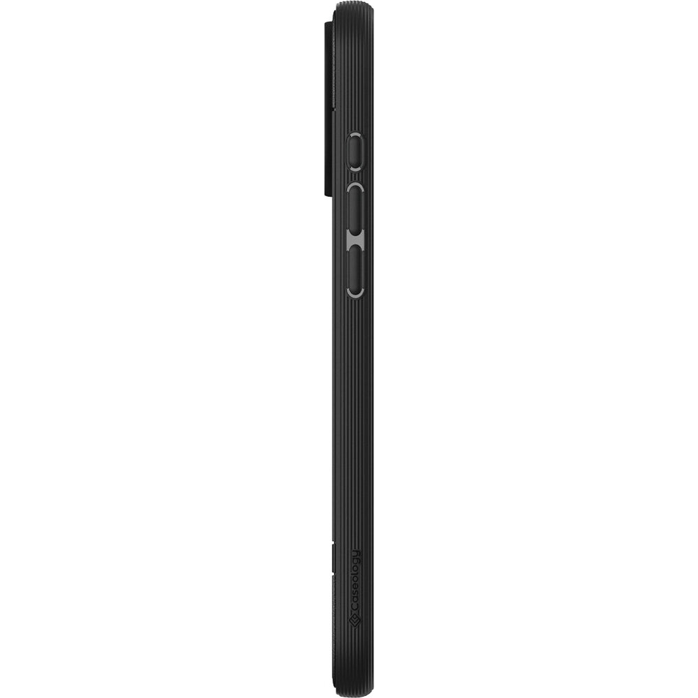 Handyhülle für iPhone 16 Pro, Spigen Caseology Parallax Mag mit MagSafe, Schwarz