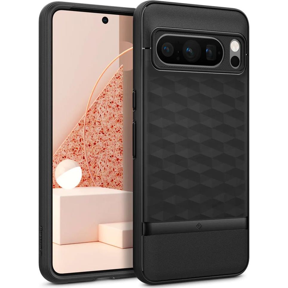 Schutzhülle für Pixel 8 Pro, Spigen Caseology Parallax, Schwarz