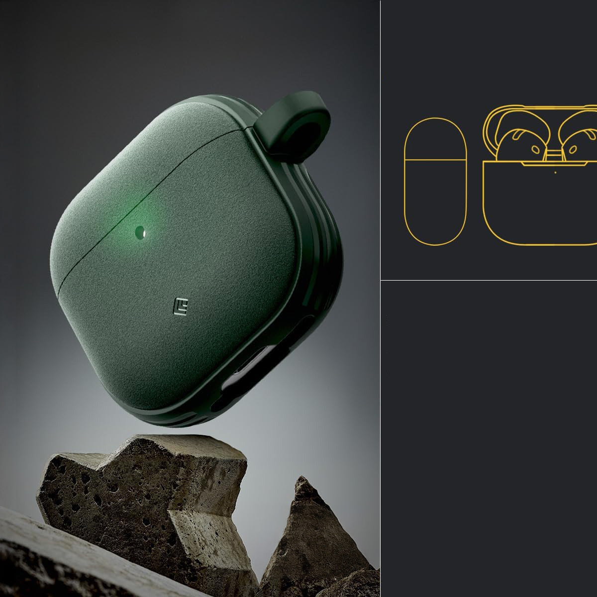 Schutzhülle für AirPods 5 / 4, Spigen Caseology Vault, Grün
