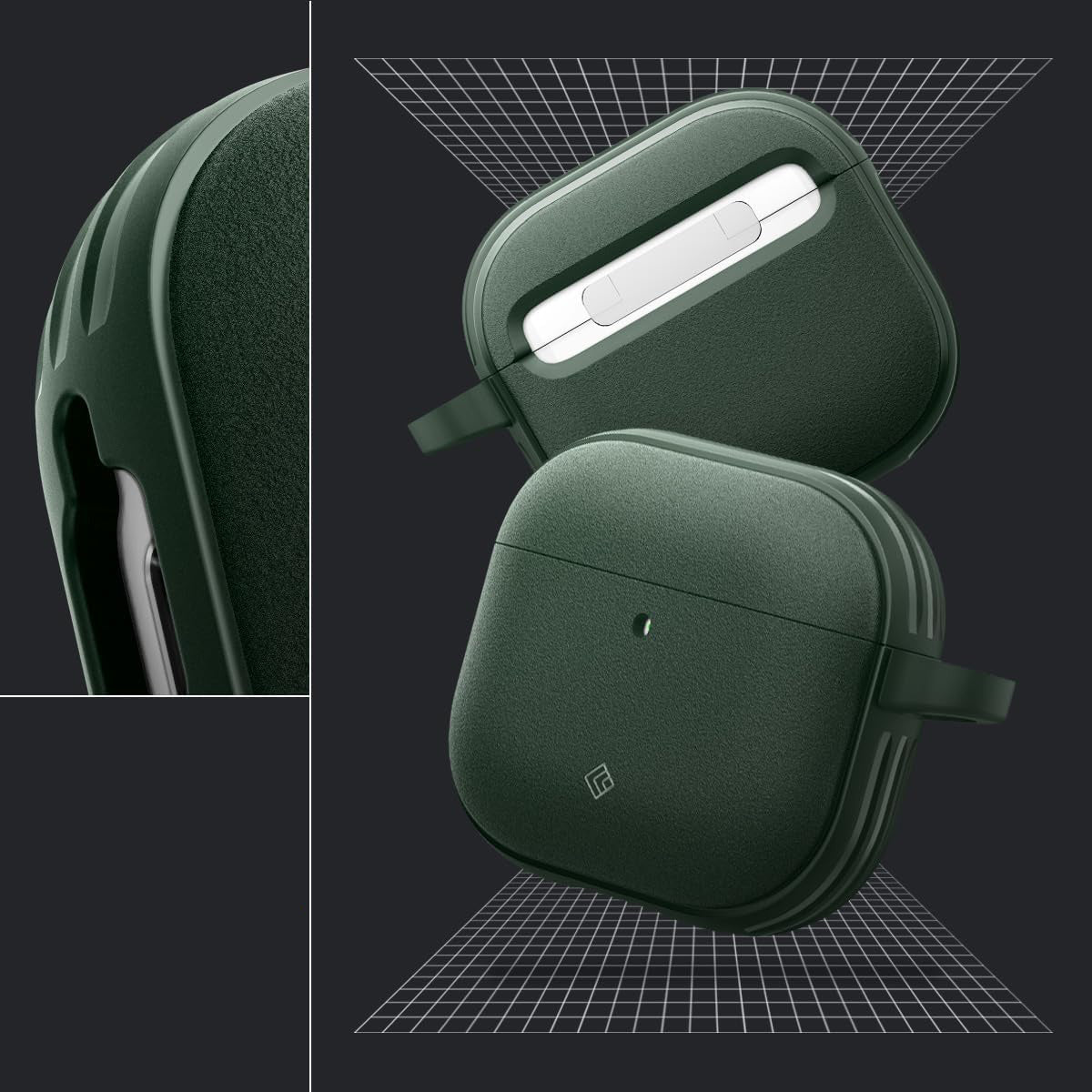 Schutzhülle für AirPods 5 / 4, Spigen Caseology Vault, Grün