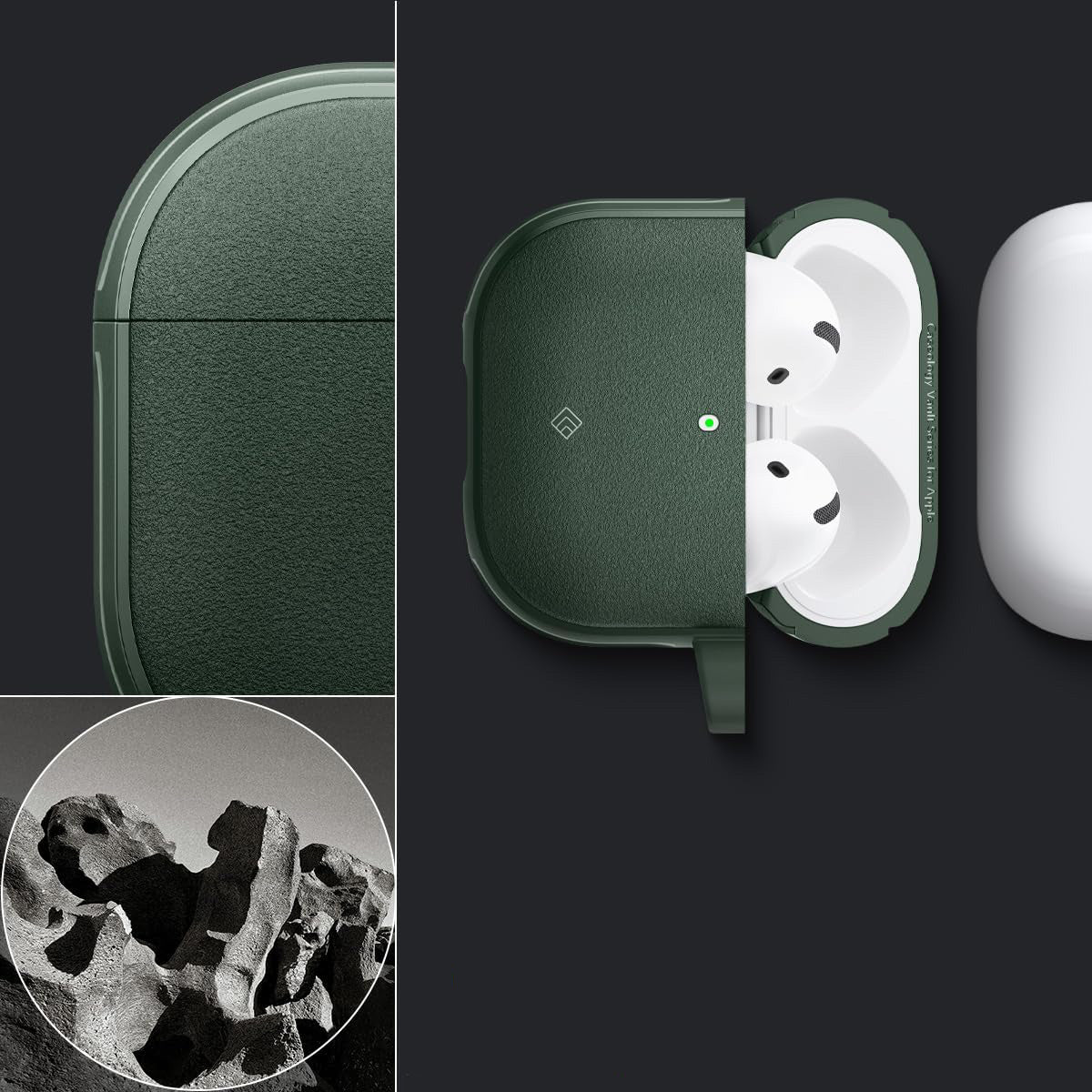 Schutzhülle für AirPods 5 / 4, Spigen Caseology Vault, Grün