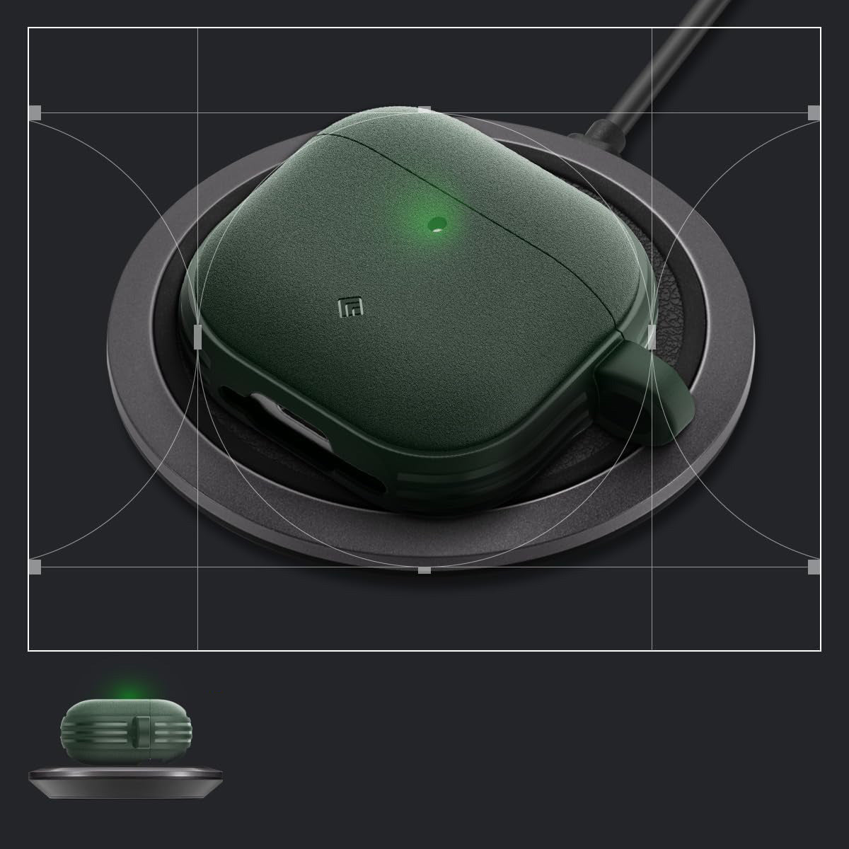 Schutzhülle für AirPods 5 / 4, Spigen Caseology Vault, Grün