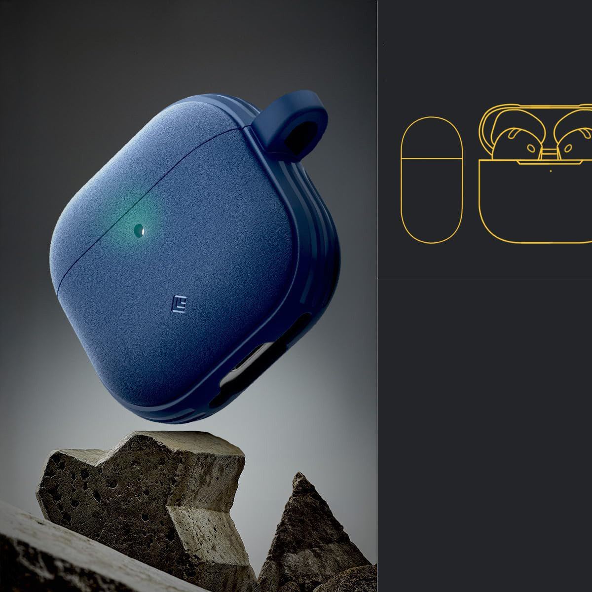 Schutzhülle für AirPods 5 / 4, Spigen Caseology Vault, Blau