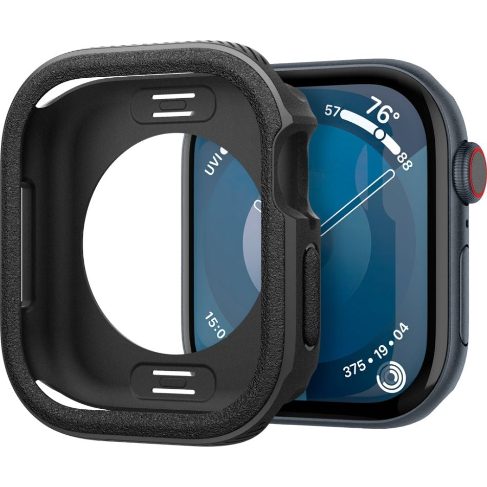 Schutzhülle für Apple Watch 10 46 mm, Spigen Caseology Vault, Schwarz