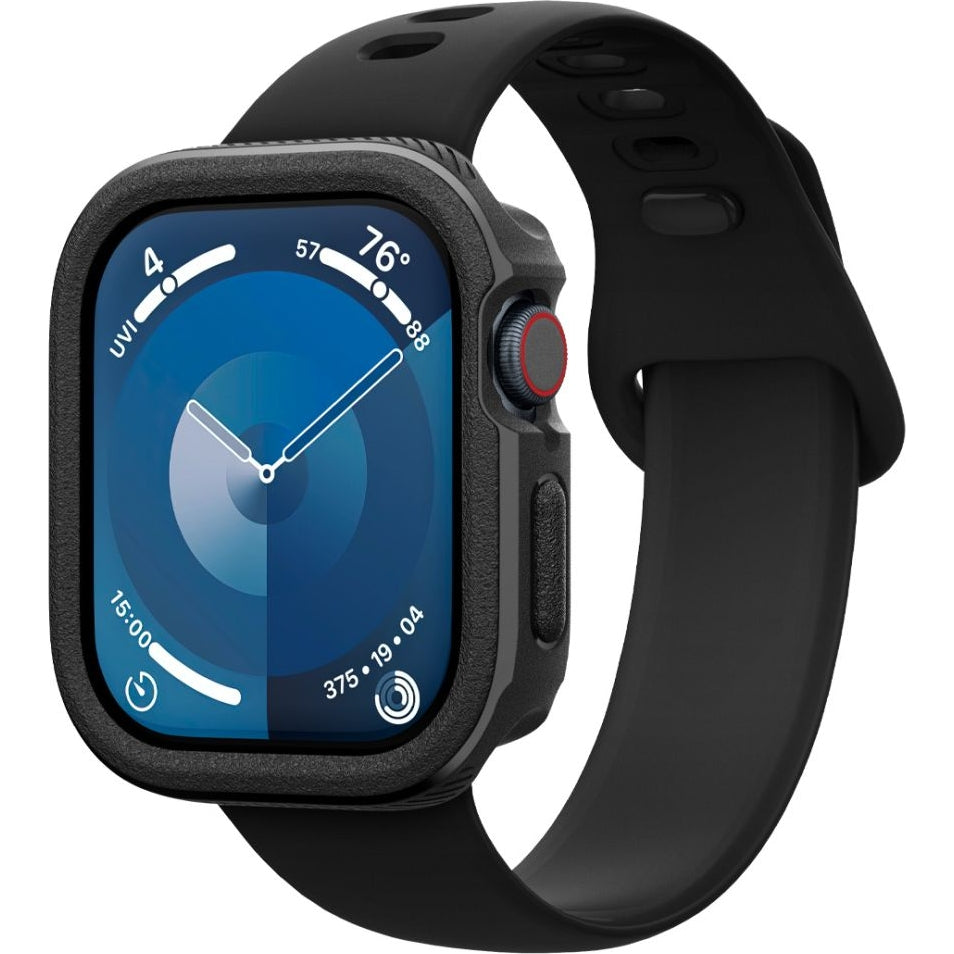 Schutzhülle für Apple Watch 10 46 mm, Spigen Caseology Vault, Schwarz