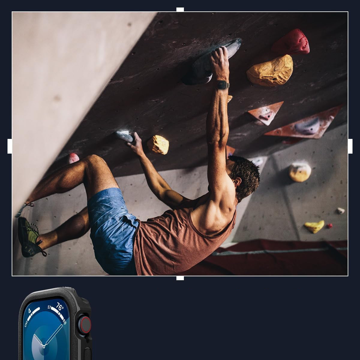 Schutzhülle für Apple Watch 10 46 mm, Spigen Caseology Vault, Schwarz