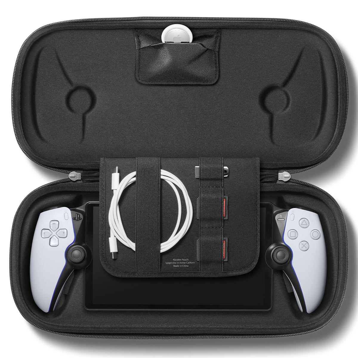 Hülle für PlayStation Portal, Spigen Klasden Pouch, Grau
