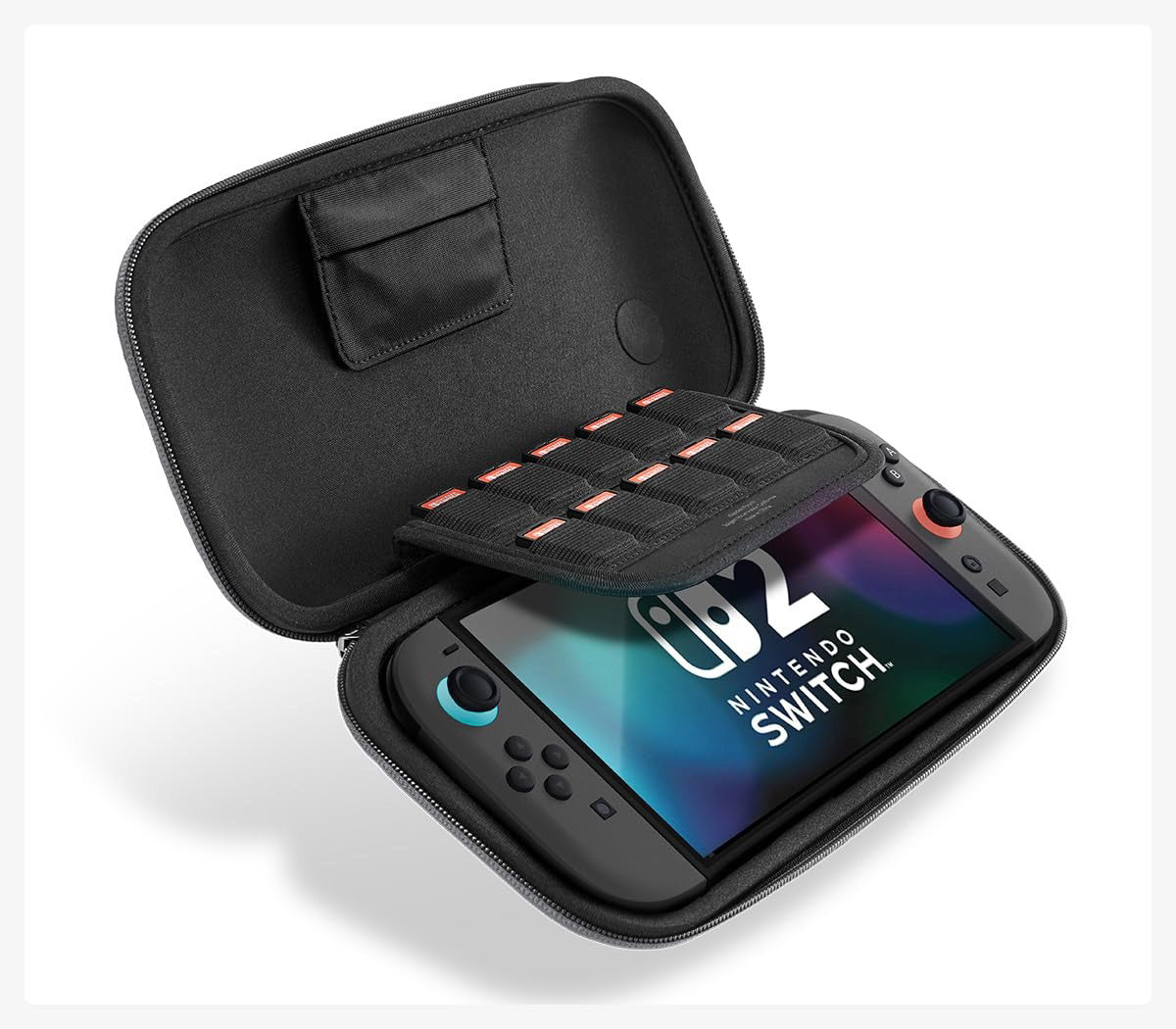 Hülle für Nintendo Switch 2, Spigen Klasden Pouch Renewed, Grau