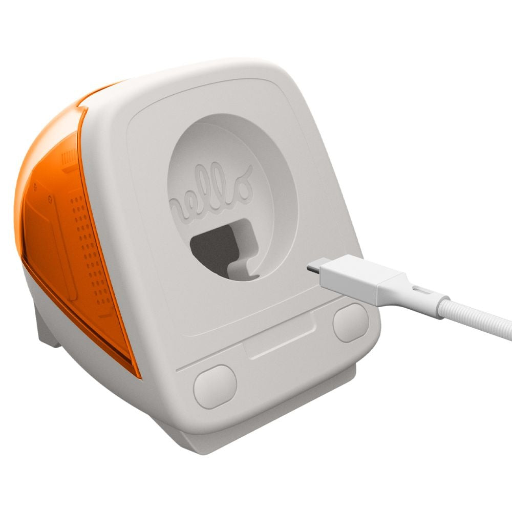 Dockingstation für Apple Watch Ladegerät, Spigen Classic C1 Stand, Orange