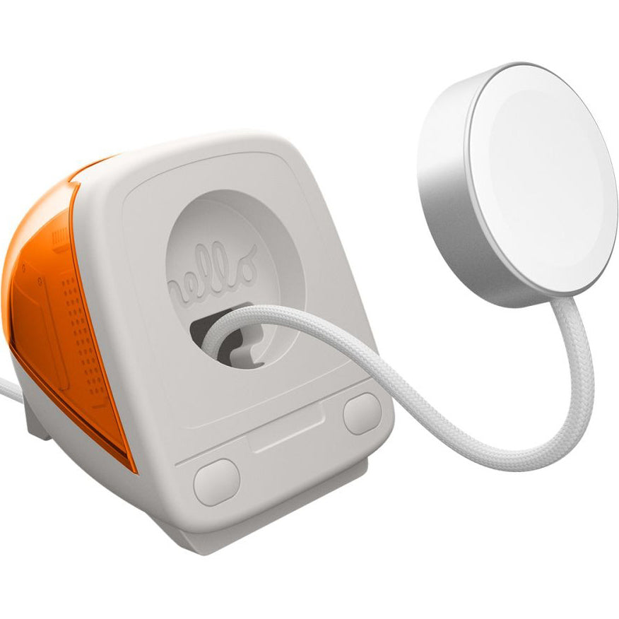 Dockingstation für Apple Watch Ladegerät, Spigen Classic C1 Stand, Orange
